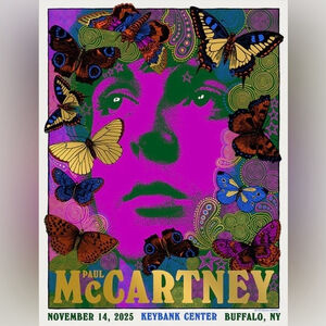 Paul McCartney Got Back 2025 Buffalo Event Poster Original | Mint Condition